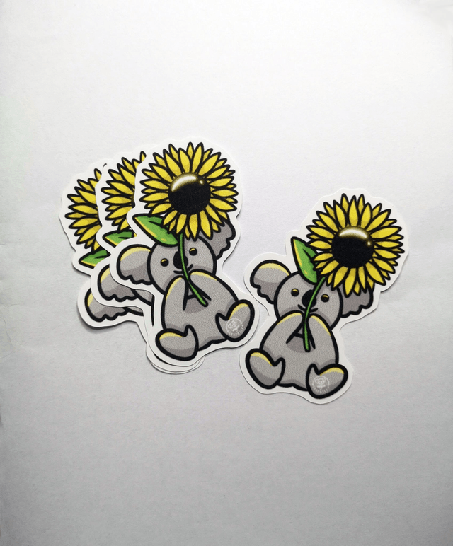 Sticker Koala Sunflower