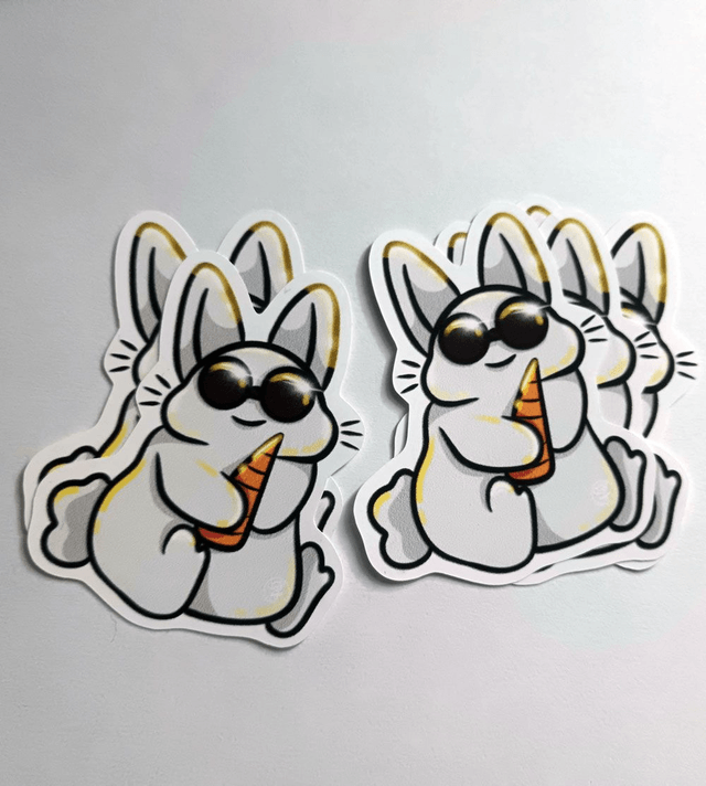 Sticker Lapin Ensoleillé
