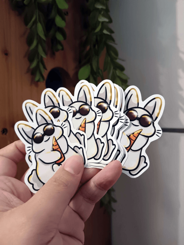 Sticker Lapin Ensoleillé