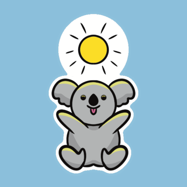 Sticker Koala Sunshine
